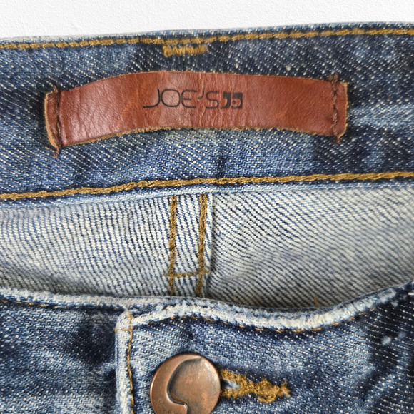 Joes Jeans Medium Wash Distressed Boyfriend Billie Ankle Straight Jeans Size 27 - Picture 7 of 12